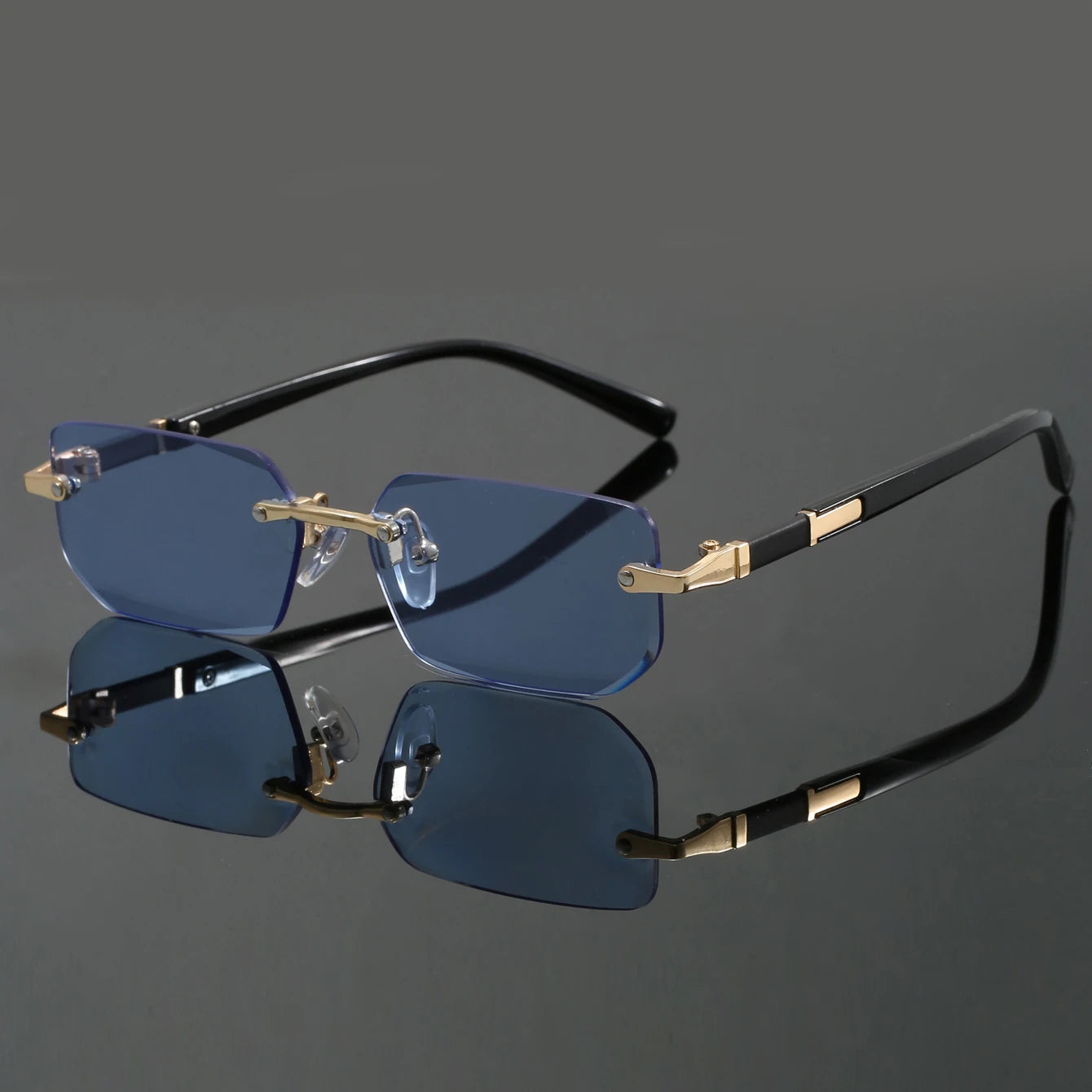 Lysander UV400 Rimless Sunglasses