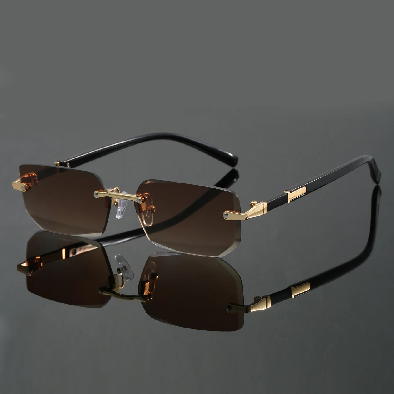 Lysander UV400 Rimless Sunglasses