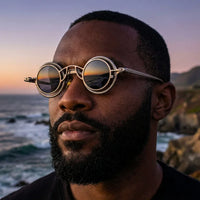 Gerasimos UV400 Round Sunglasses