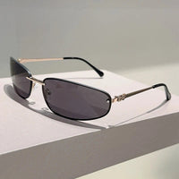 Stephanos UV400 Rimless Sunglasses