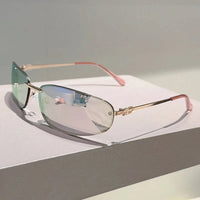 Stephanos UV400 Rimless Sunglasses