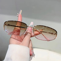 Stephanos UV400 Rimless Sunglasses