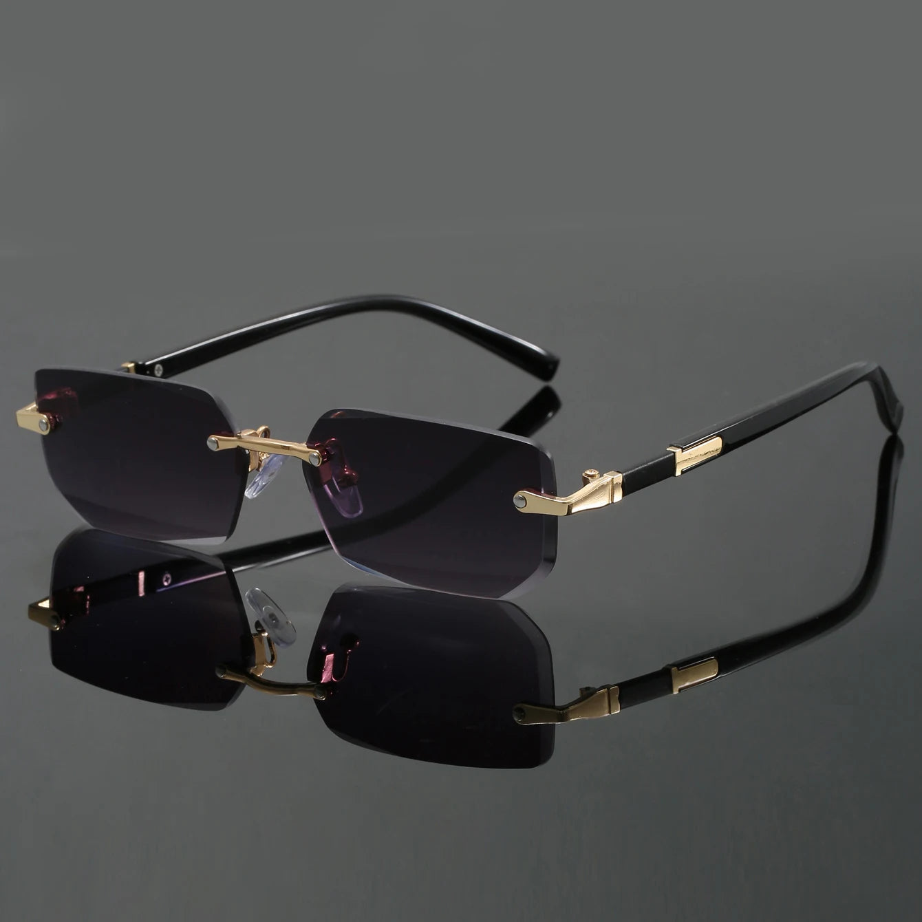 Lysander UV400 Rimless Sunglasses