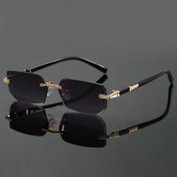 Lysander UV400 Rimless Sunglasses