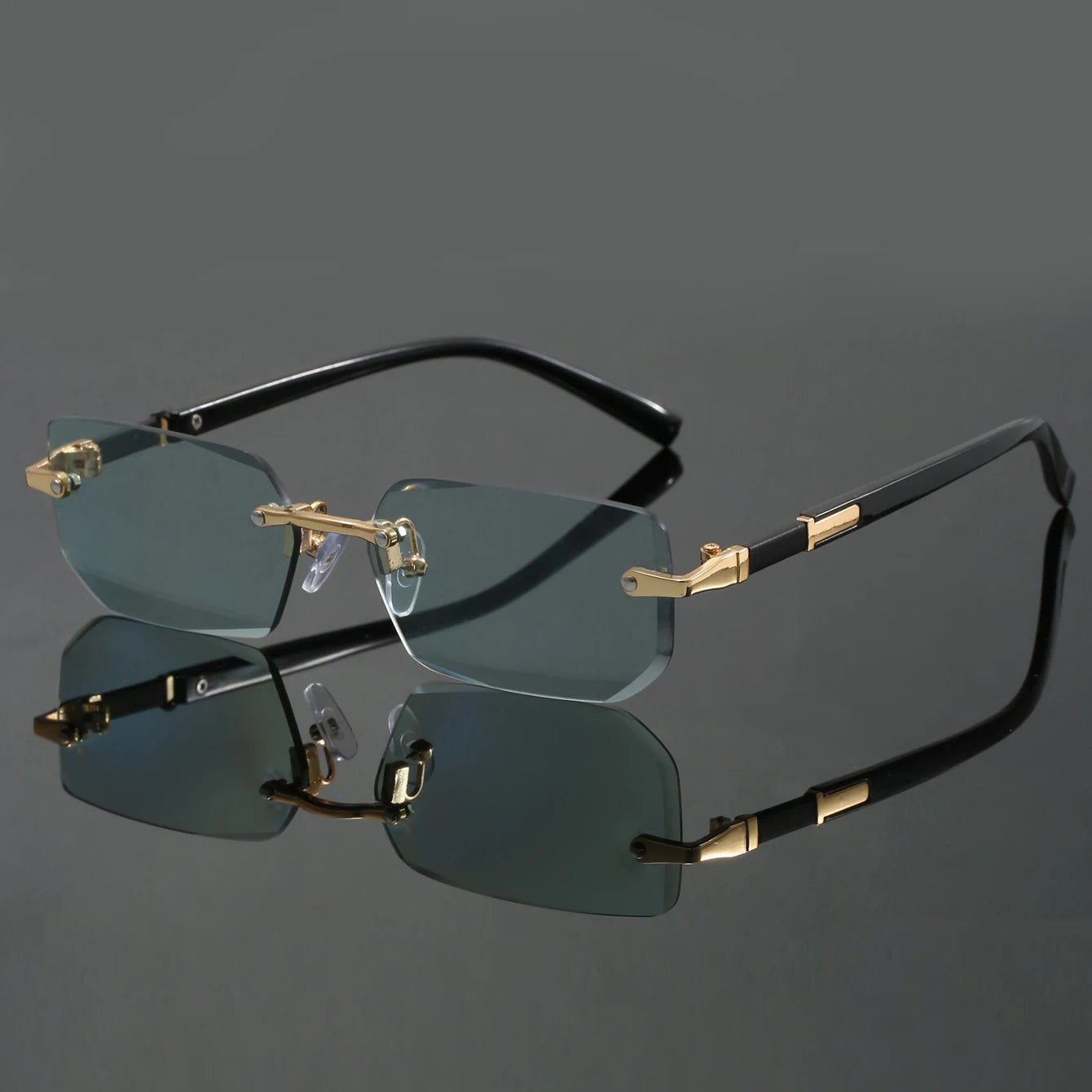 Lysander UV400 Rimless Sunglasses