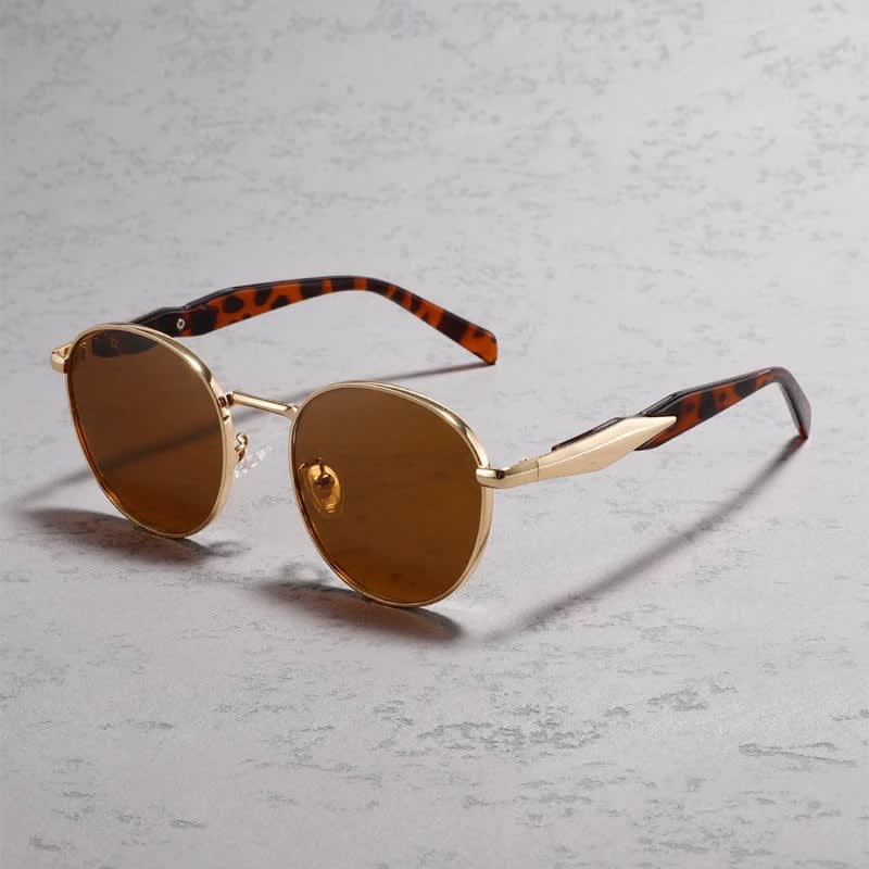 Georgios UV400 Round Sunglasses
