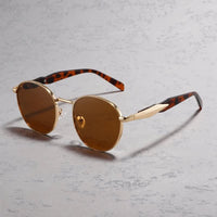Georgios UV400 Round Sunglasses