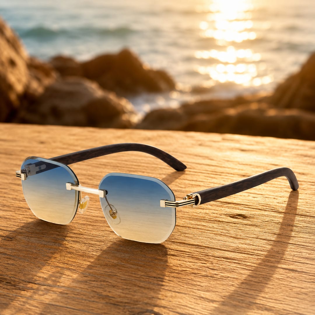 Philoctetes UV400 Rimless Sunglasses