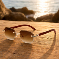 Philoctetes UV400 Rimless Sunglasses