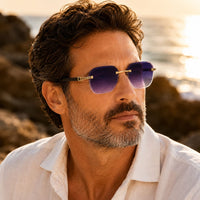 Philoctetes UV400 Rimless Sunglasses