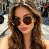 Miltos UV400 Rimless Sunglasses