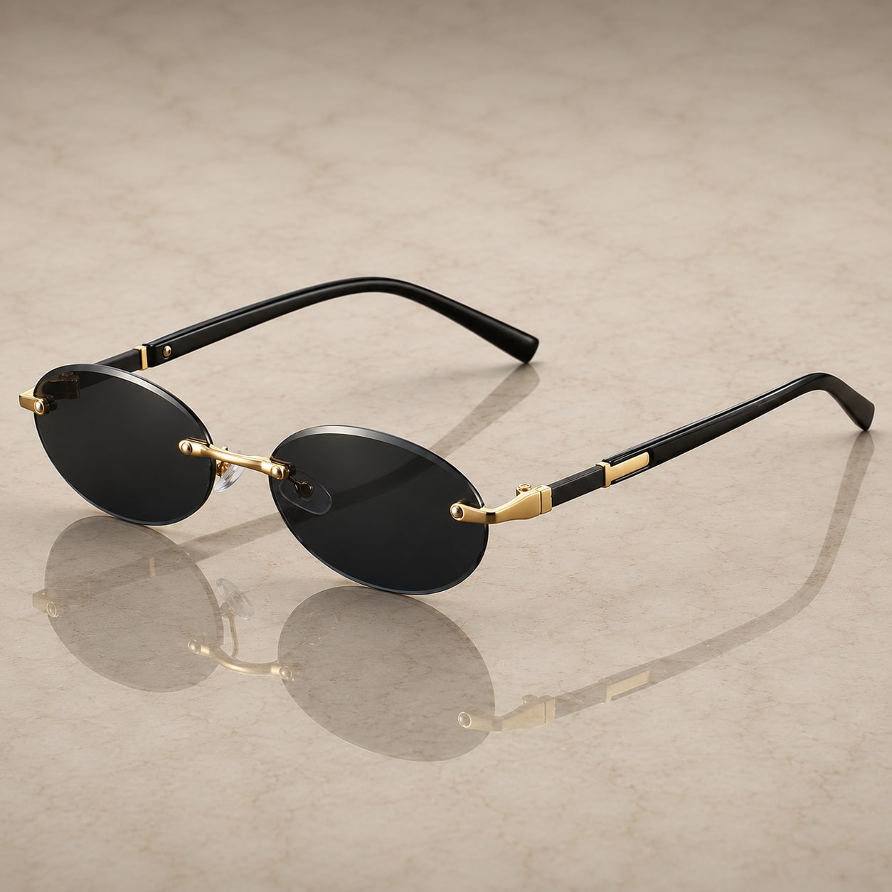 Alcibiades UV400 Rimless Sunglasses