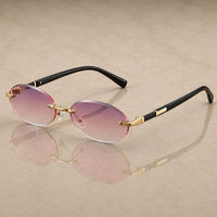Alcibiades UV400 Rimless Sunglasses